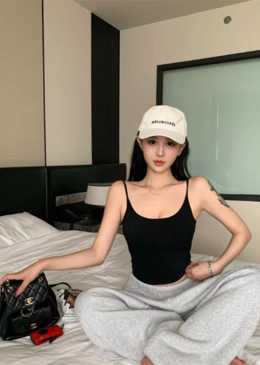 Spaghetti Crop Top - Padded