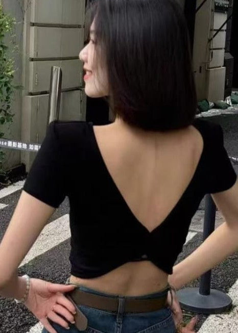 Crop Top Tied back Design - Padded