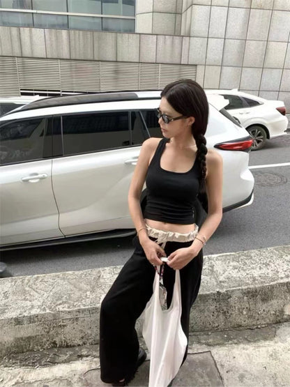 Crop Top (Cross Back Design) - Padded