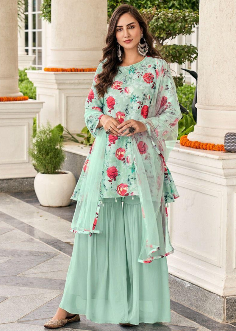 Suit - Sharara 3 Piece Set