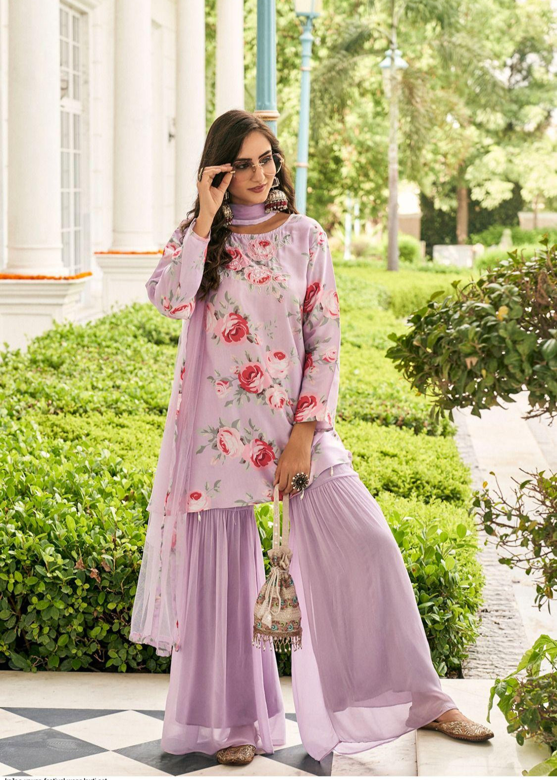 Suit - Sharara 3 Piece Set