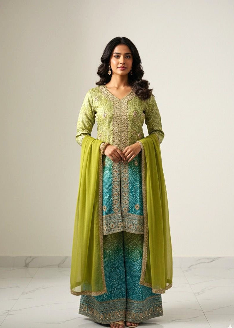 Suit - Bandhani Print 3 Piece Set