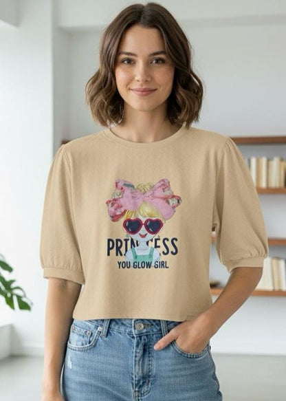 Crop Top - Oversized Sleeve Princess