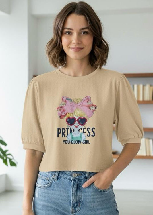 Crop Top - Oversized Sleeve Princess