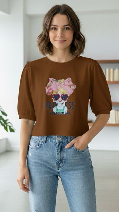 Crop Top - Oversized Sleeve Princess